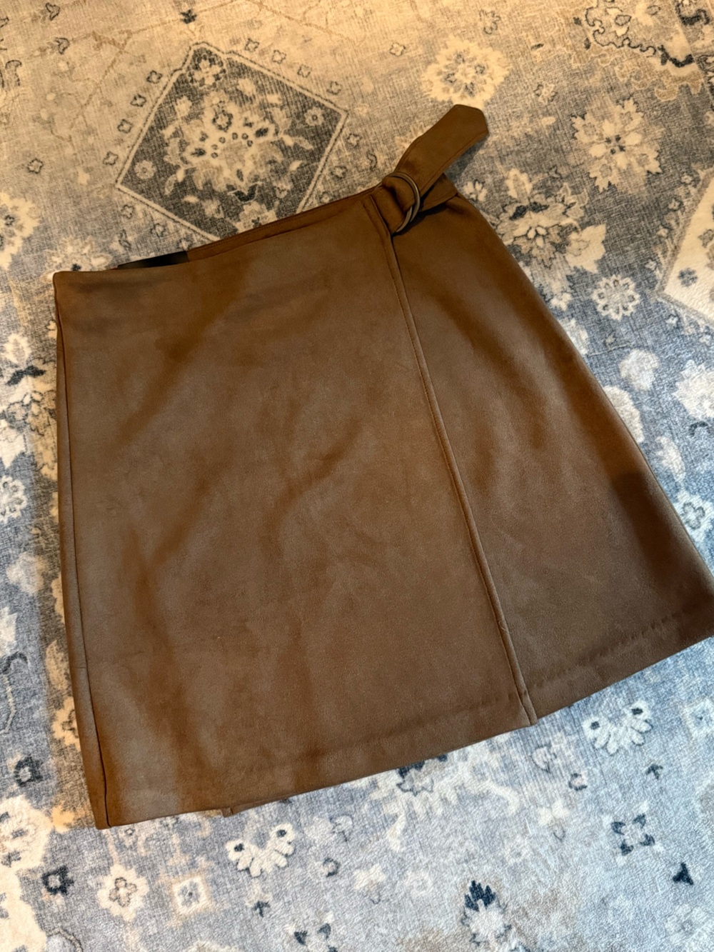 Banana Republic Brown Mini Skirt with Buckle Detail